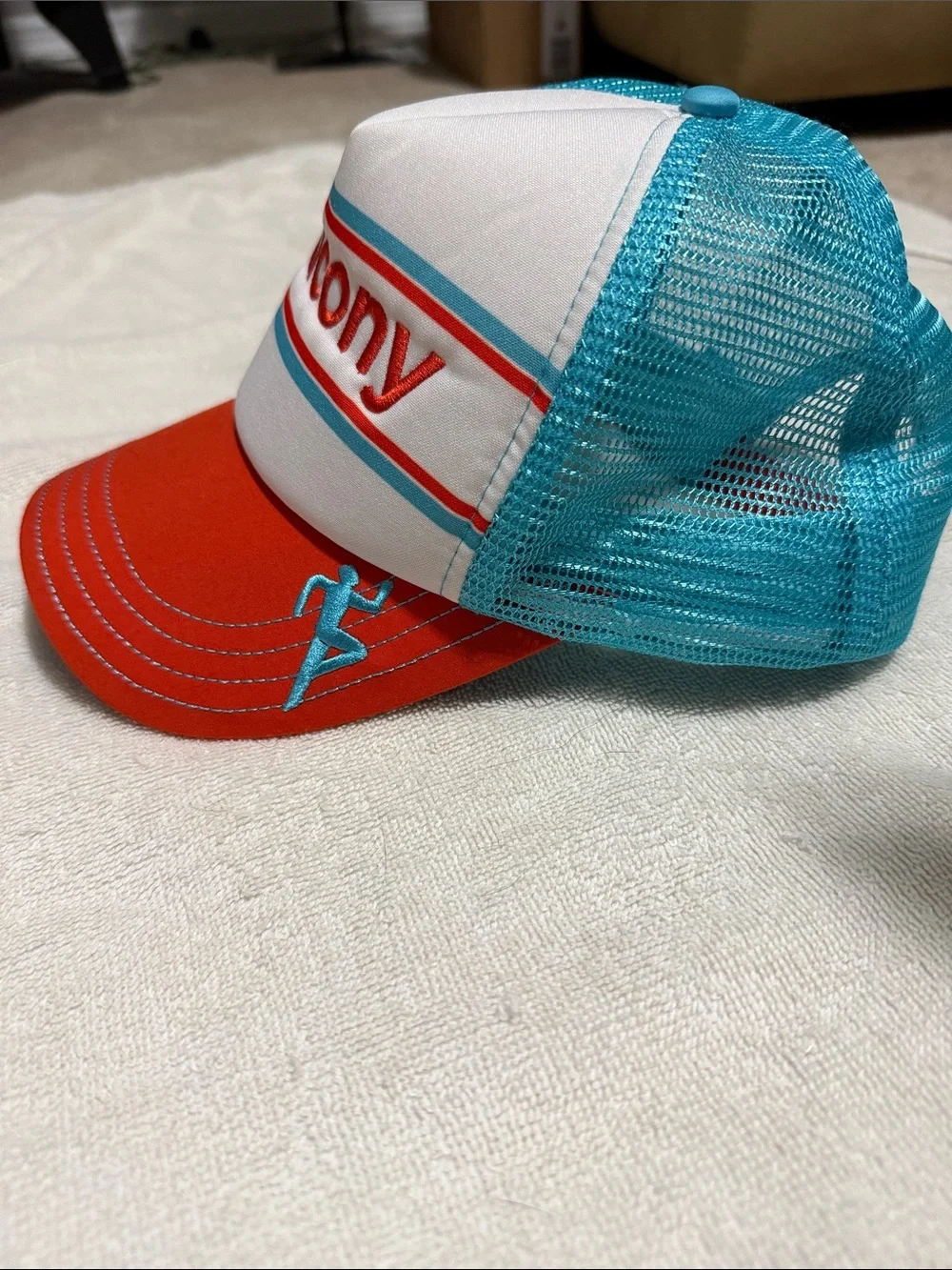 Saucony Orange & White Trucker Hat